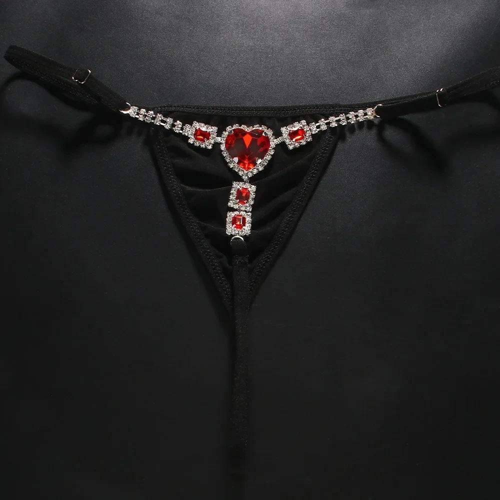 Red Heart Thong Crystal G Stri - Thong Bikini Women ulasan dan harga