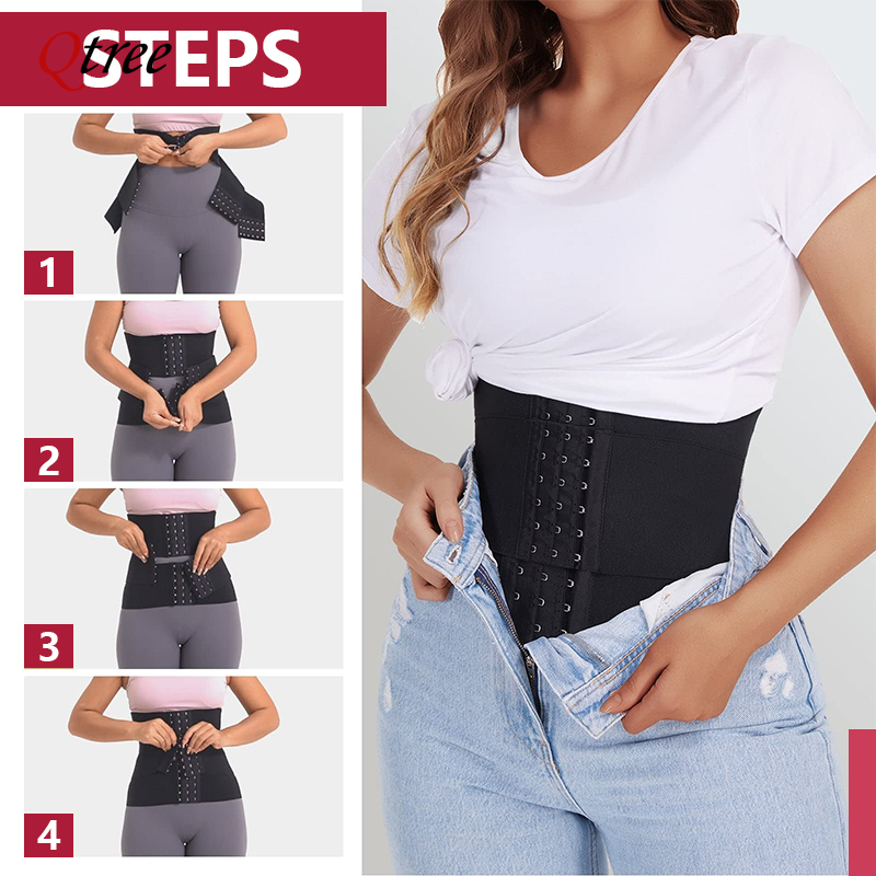 Qtree Upgraded Waist Trainer S - Shapewear Bodysuit Firm ulasan dan harga