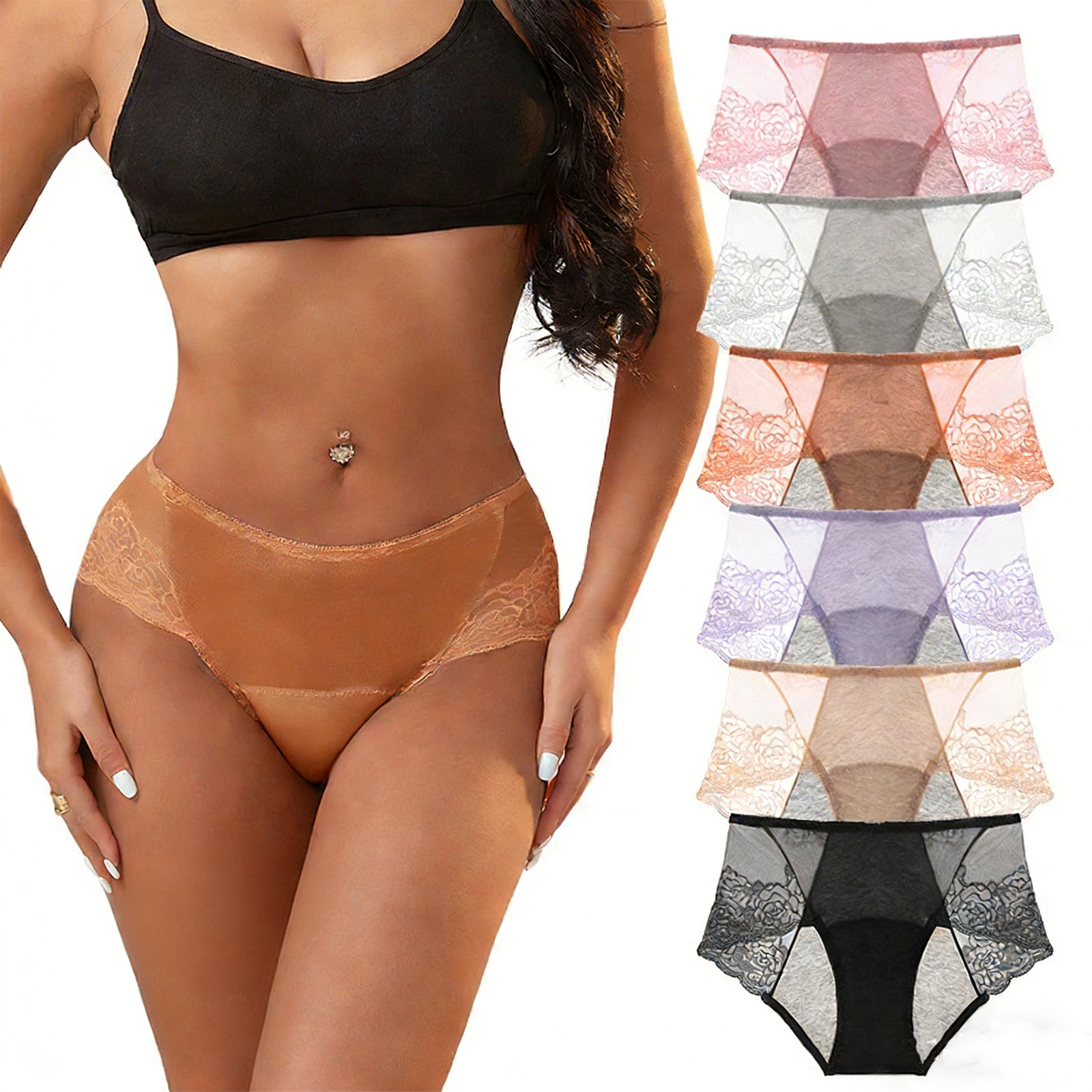 Breathable Lace Women's Period - Boyshort Underwear ulasan dan harga