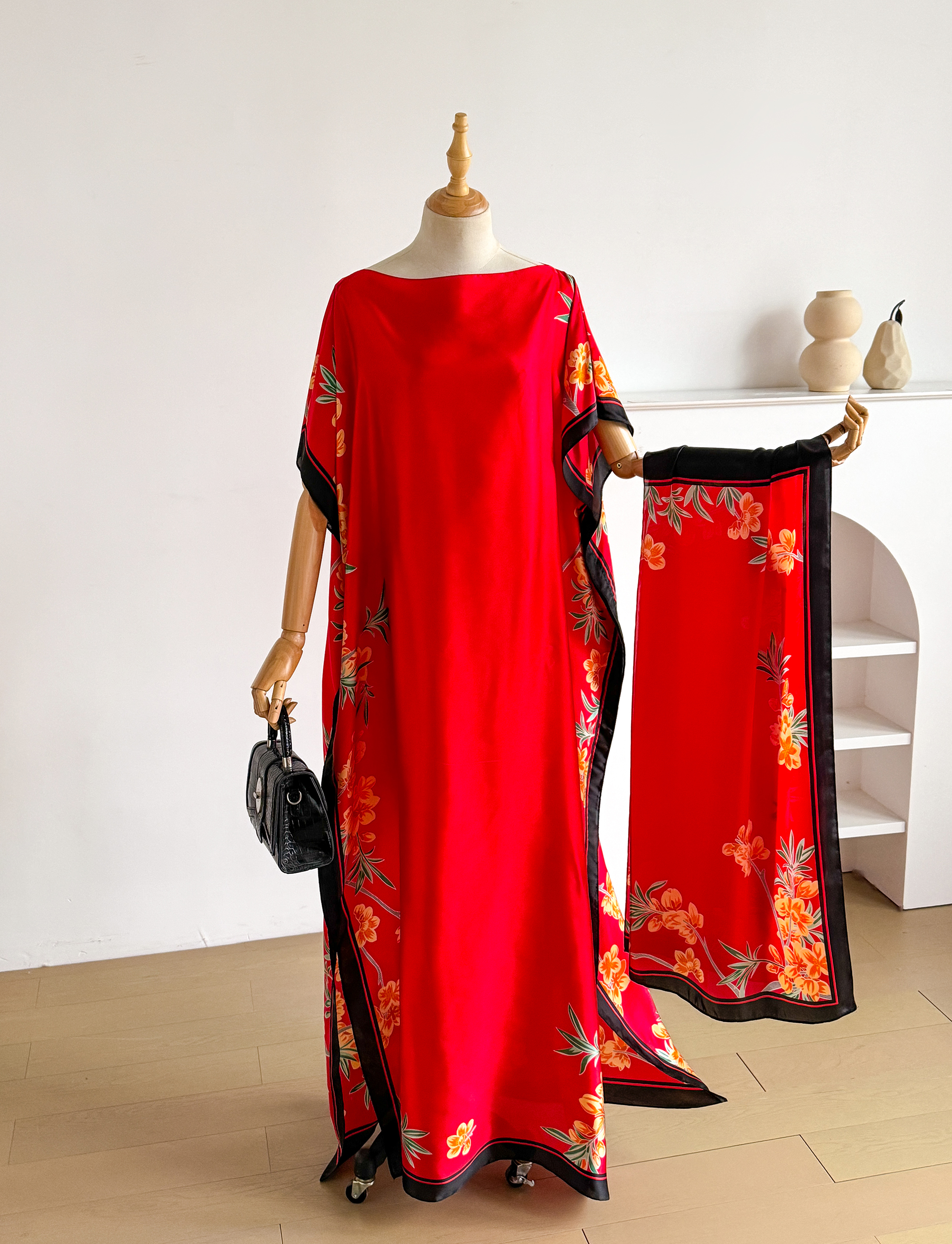 Summer Fashion Oversize Africa - Robe Silk Women ulasan dan harga