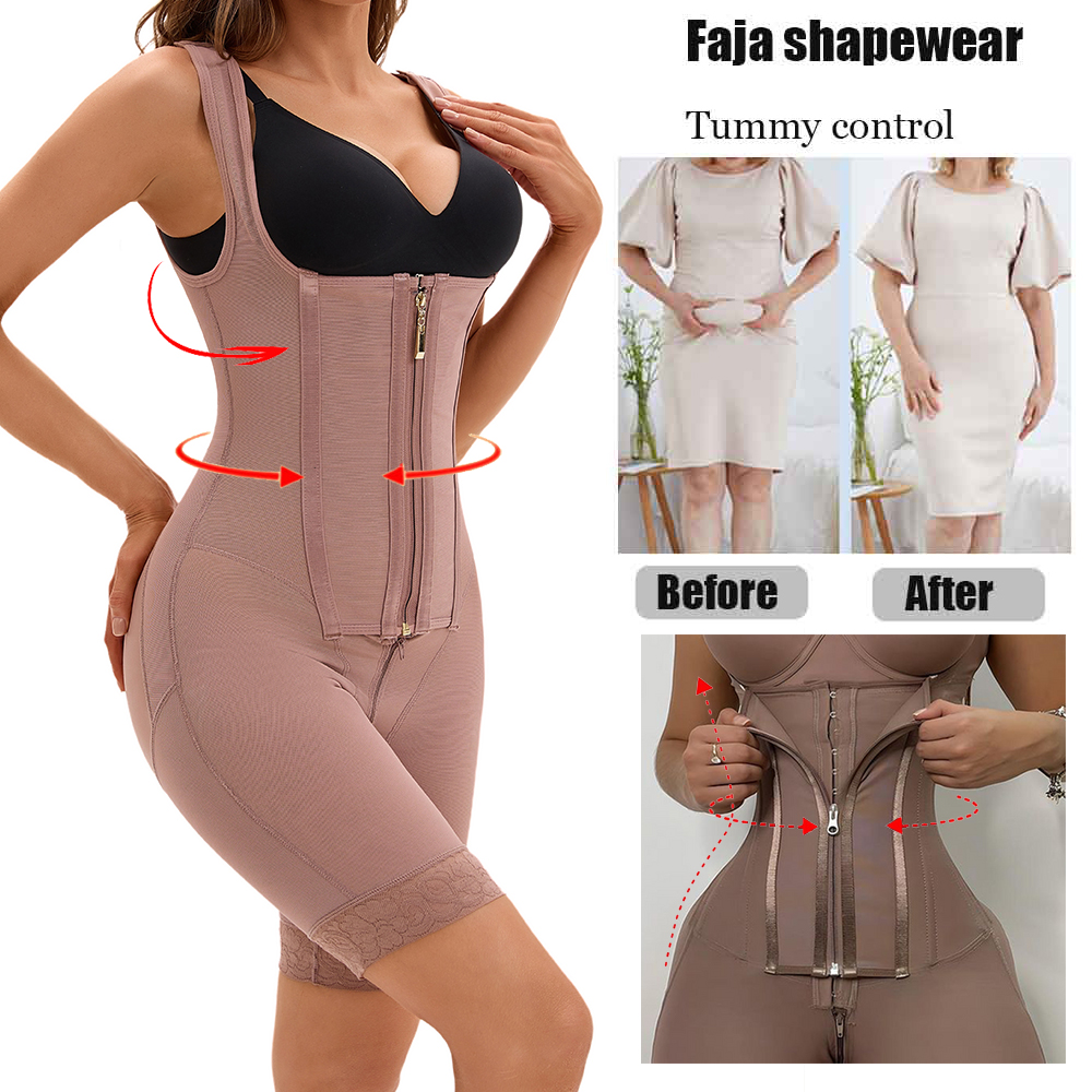 Fajas Colombianas Post Tummy S - Shapewear Bodysuit Firm ulasan dan harga