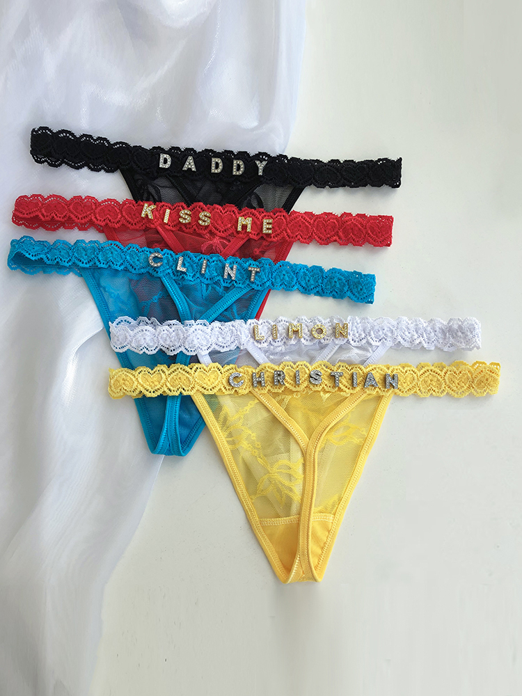 Custom Thong Panties with Name - Thong Bikini Women ulasan dan harga