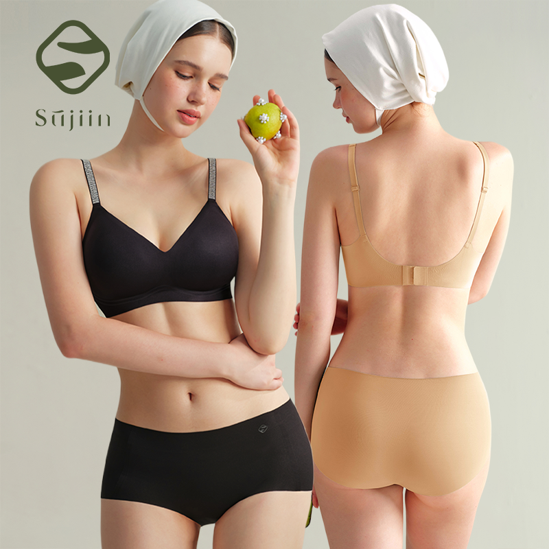 SUJIIN Women's Wireless Push U - Bralette Wireless Soft ulasan dan harga