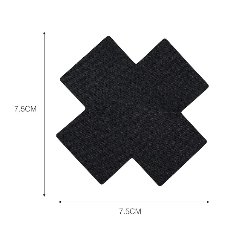 Sexy Black Cross Nipple Cover  - Nipple Cover Pasties ulasan dan harga