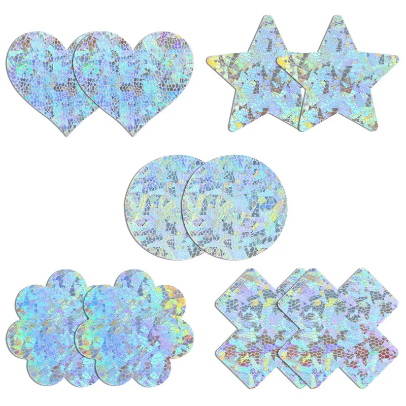 5 Pairs Glitters Pasties Nippl - Nipple Cover Pasties ulasan dan harga